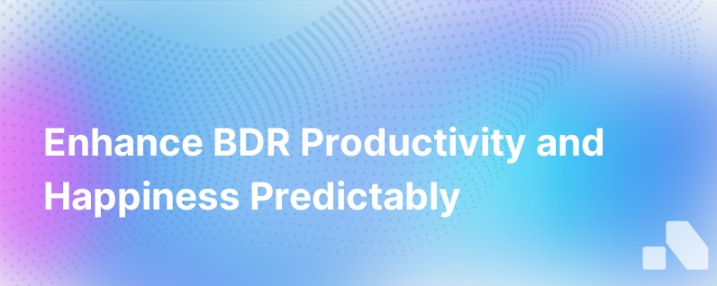A Predictable Road To Enhancing Bdr Productivity And Happiness