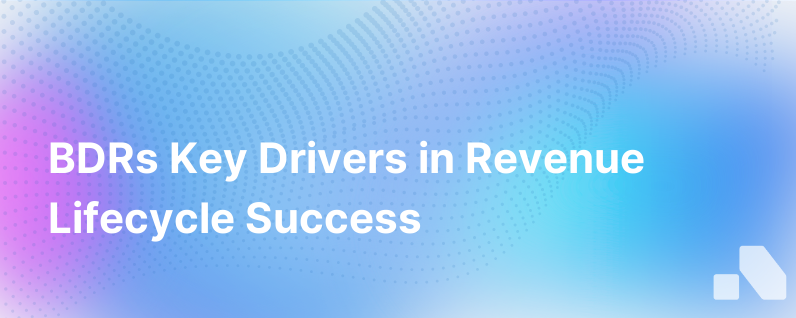 Bdrs Play The Most Important Role In The Revenue Lifecycle