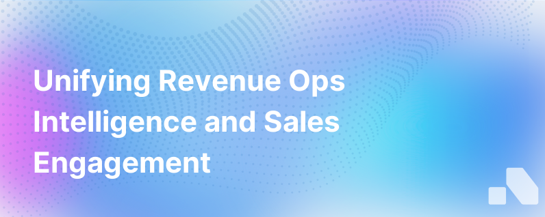Convergence Of Revenue Operations Revenue Intelligence And Sales Engagement
