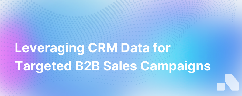 Creating Targeted B2B Sales Campaigns Using CRM Data