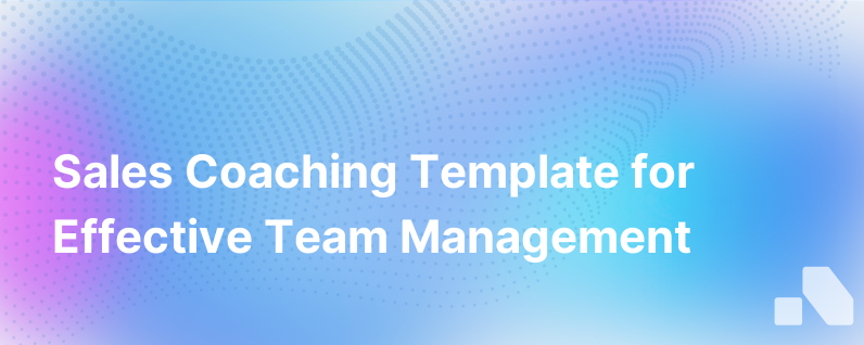 Sales Coaching Template