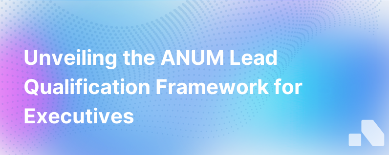What Is The Anum Lead Qualification Framework