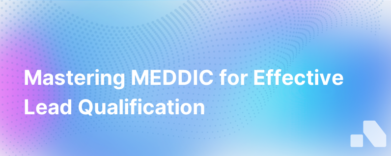 What Is The Meddic Lead Qualification Framework