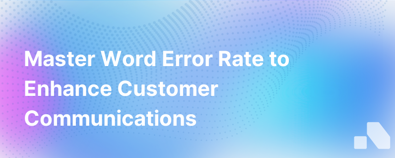 Word Error Rate